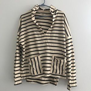 Madewell striped hoodie